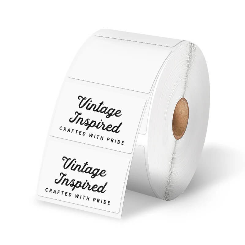 thermalabel 2.25x1.25 rectangle label white