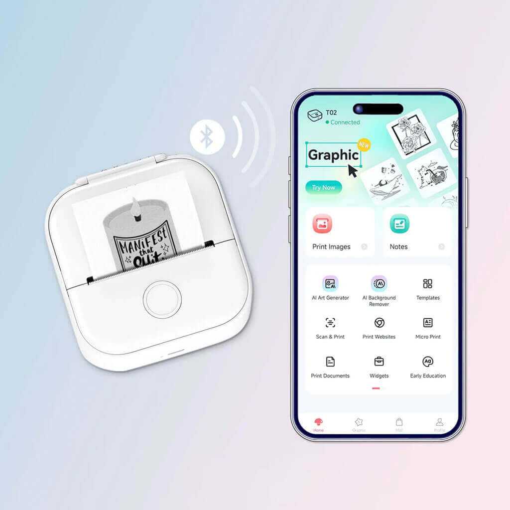 thermanote bluetooth connectivity ios android app